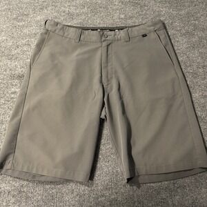 Travis Mathew Shorts Mens 36 Gray Golf Casual Performance Chino